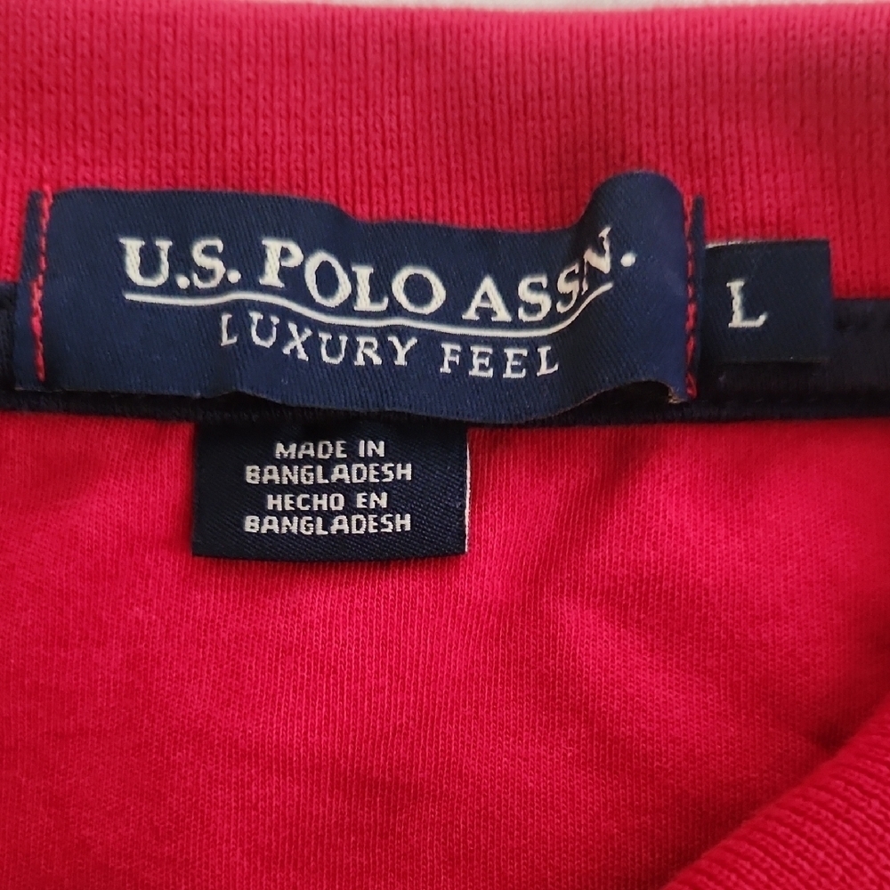 U.S. Polo Assn. Vibrant Red Polo Shirt - Picture 4 of 7